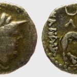 YüehChi/Kushans in Bactria, AR hemidrachm, Sapadbizes