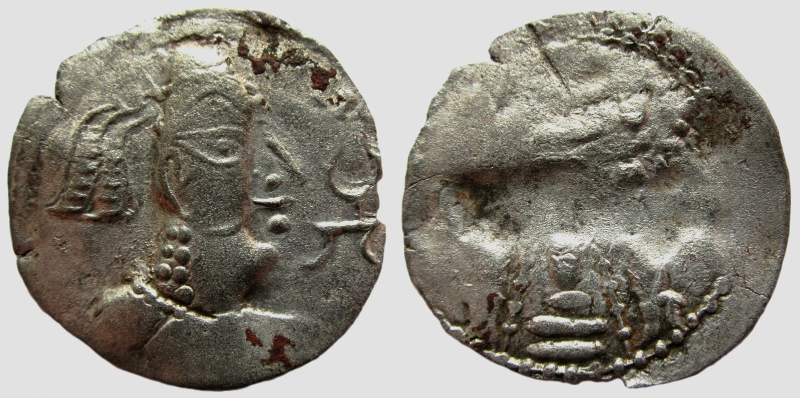 Alchon Huns, AR drachm, Mehama, 461-493AD