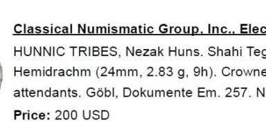 Western Turks, AR drachm, Nezak type with Brahmi legend