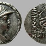 Bactrian Greeks, AR drachm, Heliokles I