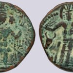 Kushano-Sasanians, AE drachm, Peroz I Kushanshah