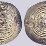 Sasanians, AR drachm, Khusro II, SK, RY 36