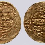 Great Mongols, AV dinar, temp. Chingiz Khan, 618AH, RRRR