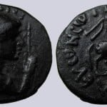 Kushans, AE drachm, Vima Taktho / Soter Megas