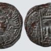 Western Turks, AE drachm, Nezak Malka, Type 221