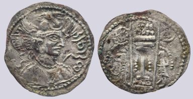 Western Turks, AE drachm, Nezak Malka, Type 221