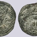 Western Turks, AE drachm, Nezak Malka, Type 221