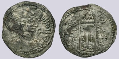 Western Turks, AE drachm, Nezak Malka, Type 221