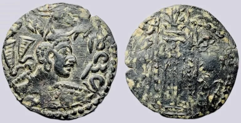 Western Turks, AE drachm, Nezak Malka, Kabulistan