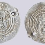Hunnic Tribes, countermarked Arab-Sasanian AR drachm