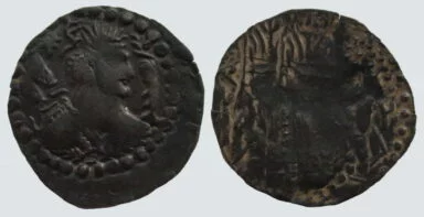 Western Turks, AE drachm, Alkhan-Nezak, Type 232