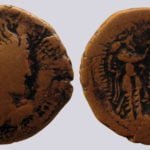 Kushano-Sasanians, AE drachm, Ardeshir II