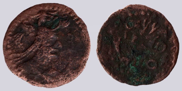 Western Turks, AE 1/2 drachm, Bactrian Yabghus, Type 270B
