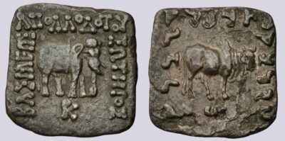 Indo-Greek Kingdoms, AR drachm, Apollodotos I