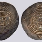 Sasanians, AR drachm, Khusro II, SK, RY 36