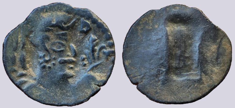 Alchon Huns, AE drachm, Unknown Alkhan/Narandra/Narana - Image 1