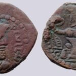 Kushano-Sasanians, AE drachm, Varahran Kushanshah