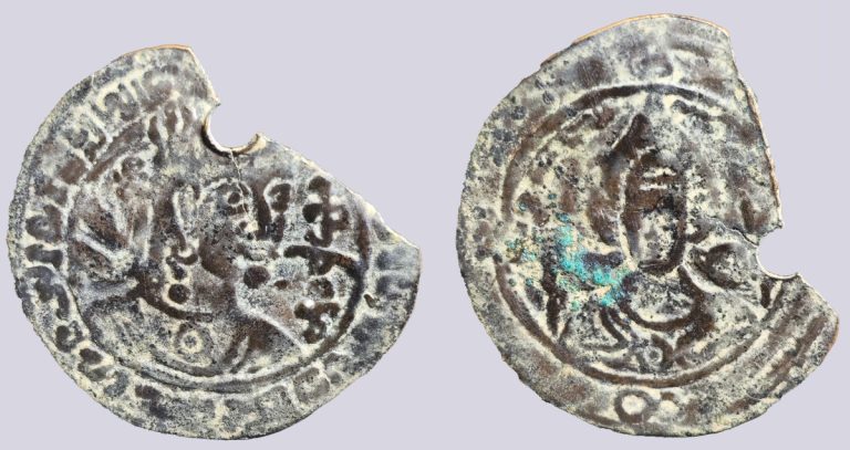 Western Turks, AE drachm, Tegin of Khorasan, Type 208 - Image 1