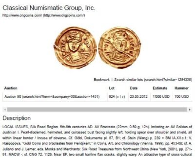 Mongol Conquest of Central Asia, AV bracteate