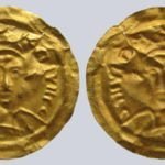 Central Asia / Silk Road, AV bracteate, imitations of Byzantine style