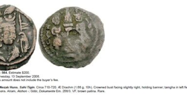 Turk Shahi Kings, AE 1/2 drachm, anonymous, Type 256