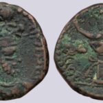 Kushano-Sasanians, AE drachm, Ohrmazd / Hormizd I
