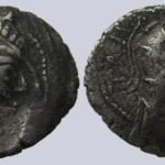 Indo-Parthians, AR drachm, Tanlis Mardates w. Raggodeme