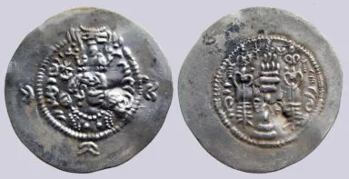 Western Turks, AR drachm, Bactrian Yabghus, Type 265