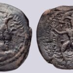 Kushano-Sasanians, AE drachm, Ardeshir II
