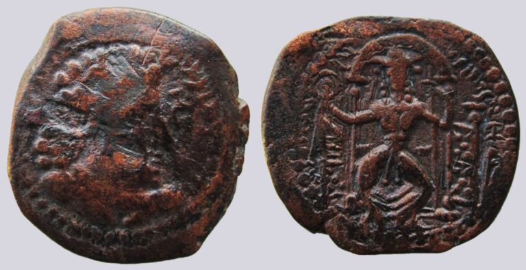 Kushano-Sasanians, AE drachm, Ardeshir II