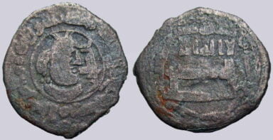 Tahirid, BI fals, Talha b. Tahir, Bust, 209AH