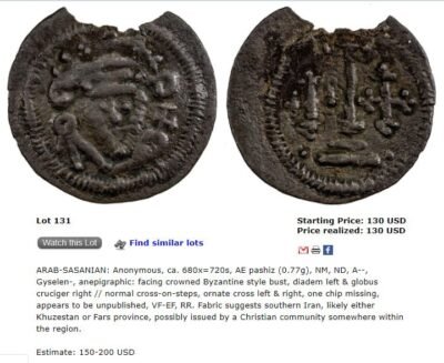 Central Asia, Silk Road, AE pashiz / pendant of Byzantine style