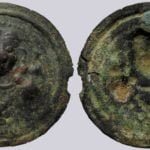 Central Asia, Silk Road, AE bracteate of Hunnic style