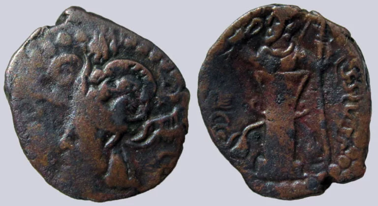 Kidarites, AE drachm, “Varahran” (II)