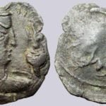 Alchon Huns, BI drachm, anonymous ruler, Type 146