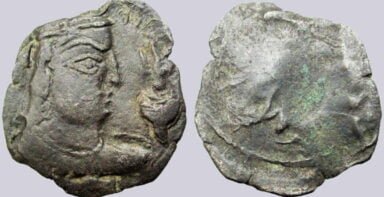 Alchon Huns, BI drachm, anonymous ruler, Type 146