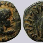 Kushans, AE tetradrachm, Kujula Kadphises