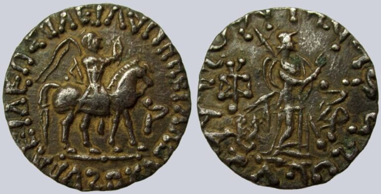 Indo-Scythians, AR tetradrachm, Azes II