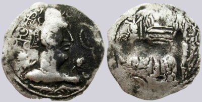 Alchon Huns, AR drachm, Khingila, Type 70
