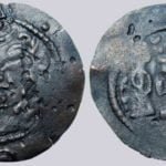 Western Turks, AE unit, Peroz-imitation with countermark, RRRR