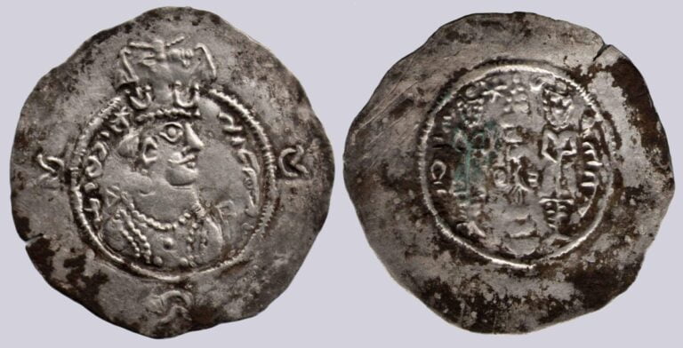 Western Turks, AR drachm, Bactrian Yabghus