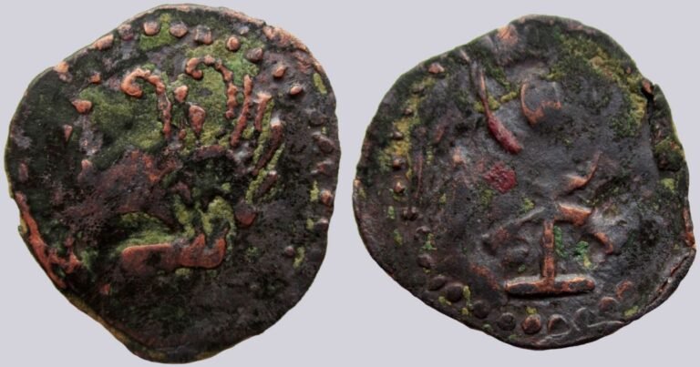Western Turks, AE ½ drachm, Western Turk Influence, Type 210A