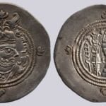 Sasanians, AR drachm, Khusro II, SK, RY 30