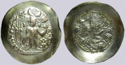 Alchon Huns, AV dinar, Adomano, Type 85