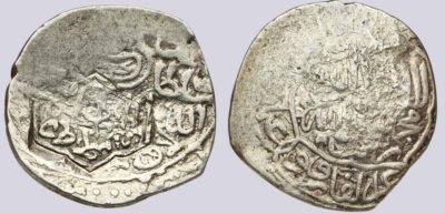 Timurid, AR tanga, countermarked Badi' al-Zaman