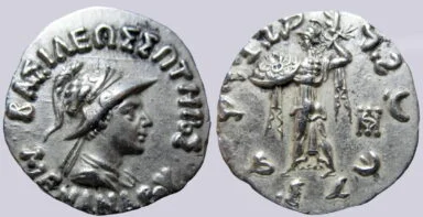 Indo-Greek Kingdoms, AR drachm, Menander I