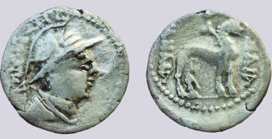 YüehChi/Kushans in Bactria, AR hemidrachm, Sapadbizes YüehChi/Kushans in Bactria, AR hemidrachm, Sapadbizes