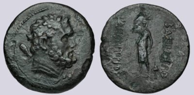 Bactrian Greeks, AE dichalkon, Demetrios I