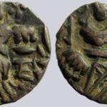 Medieval Kashmir, AE stater, queen Didda Rani