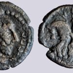 Kushano-Sasanians, AE drachm, Shapur I or Ardashir